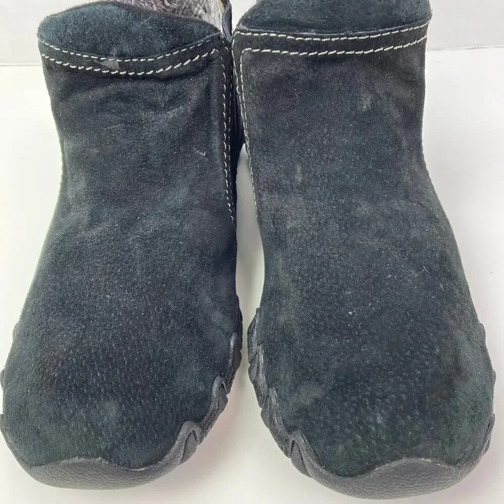 Skechers Relaxed Fit Bikers Londoner Women's Ankle Boots Black Suede Sz 8.5